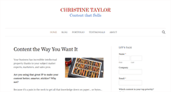 Desktop Screenshot of christineltaylor.com